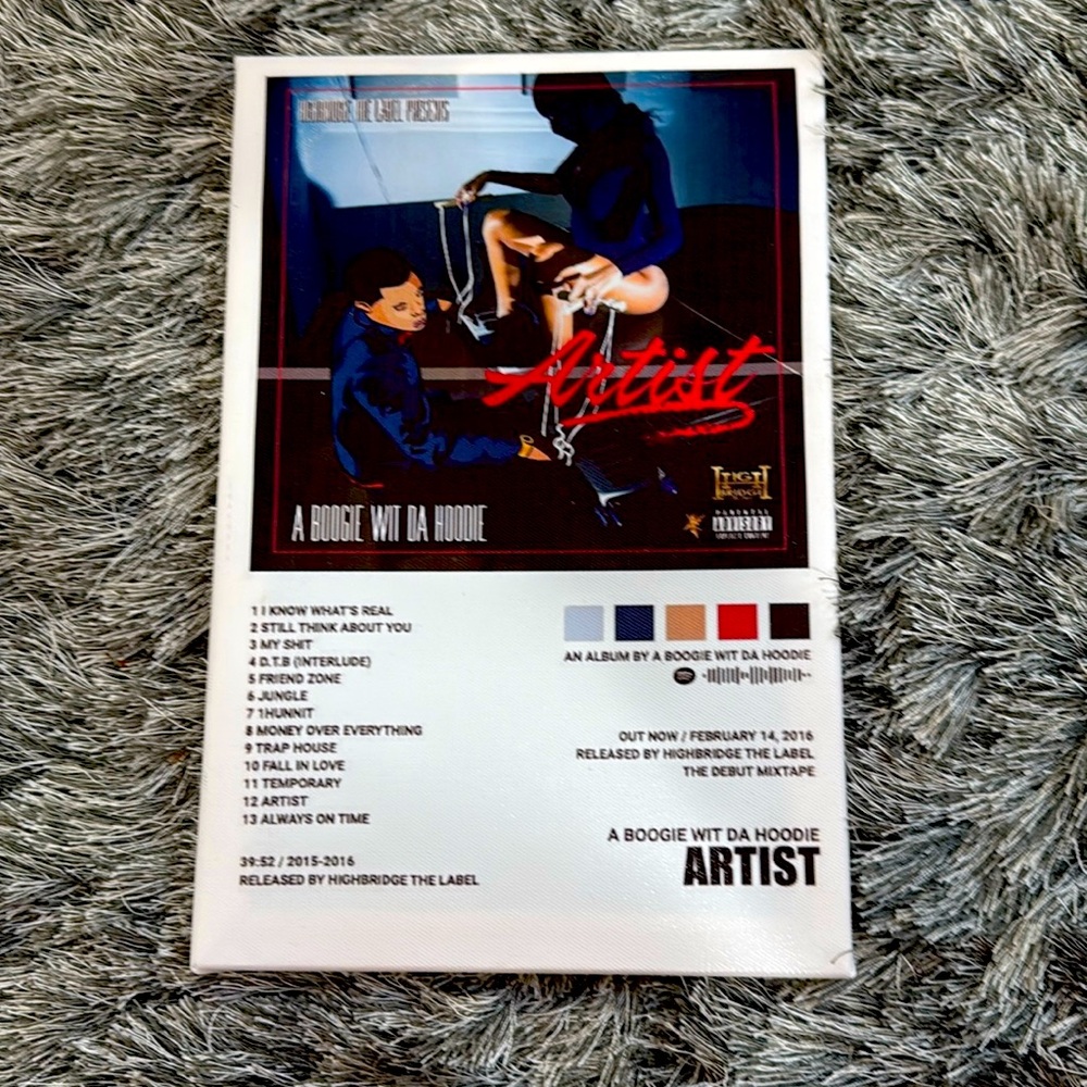 A Boogie Wit Da Hoodie Album Cover 8x12